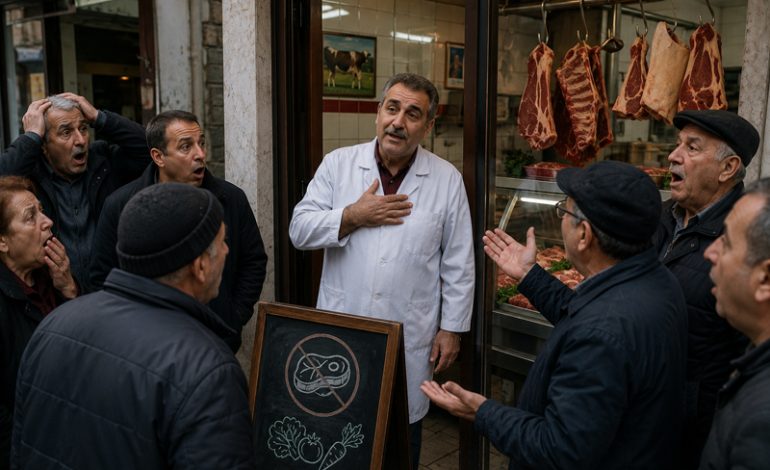 Mahalle Kasabı Vejetaryen Olduğunu Açıklayınca Vatandaşlar Şok Geçirdi