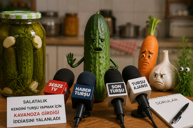 Salatalık Kendini Turşu Yapmak İçin Kavanoza Girdiği İddiasını Yalanladı